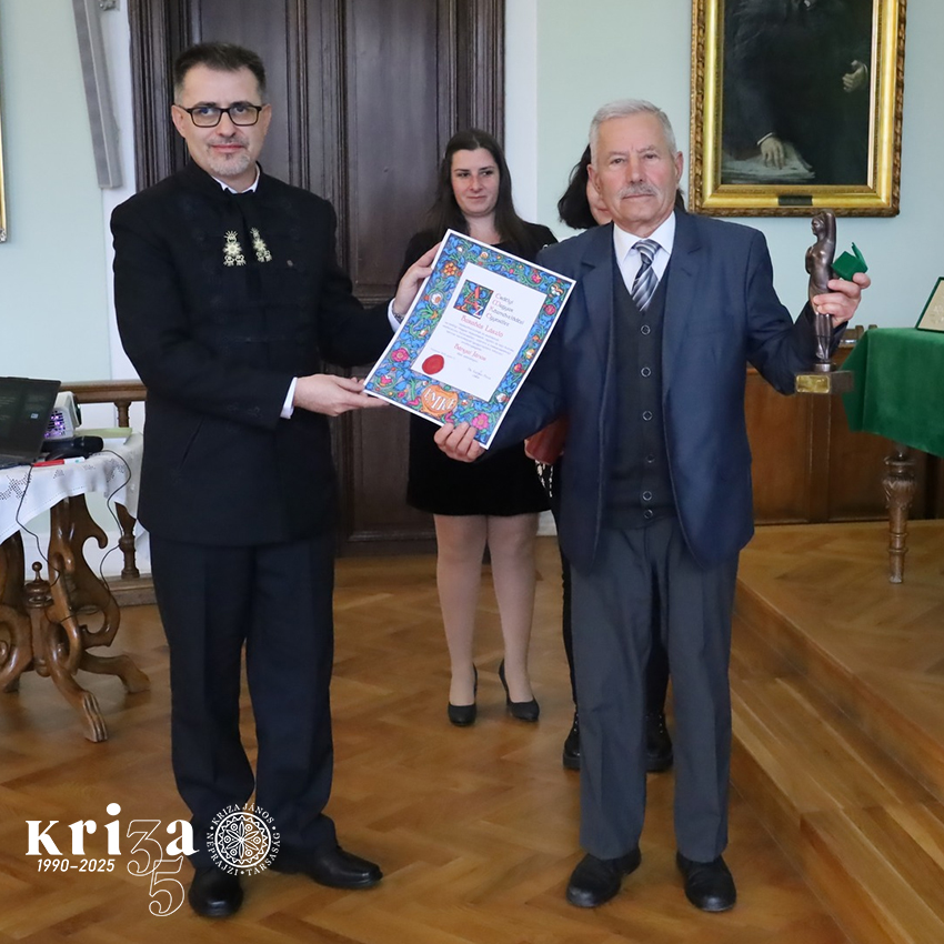 Bányai János-díjat kapott a KJNT tagja
