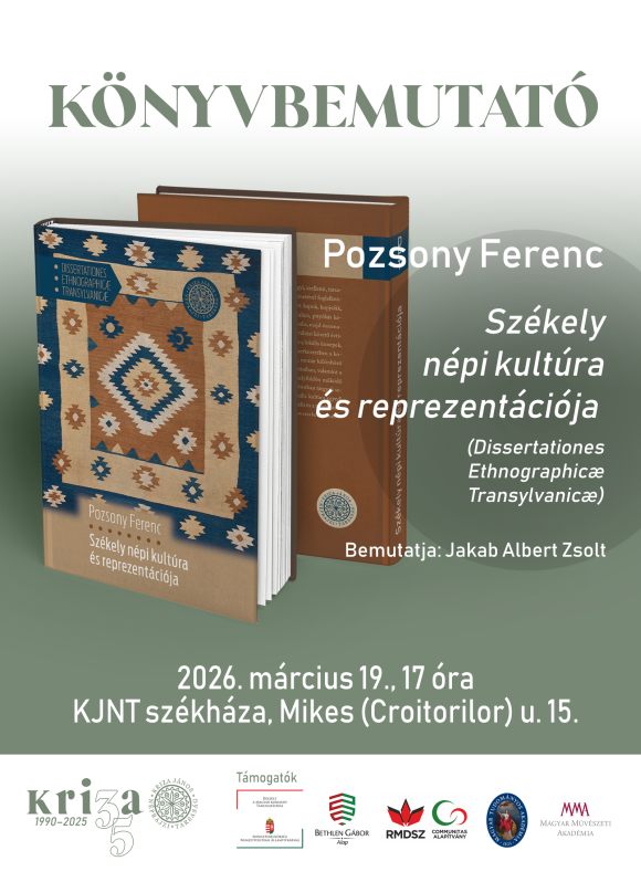 Székely népi kultúra és reprezentációja – könyvbemutató